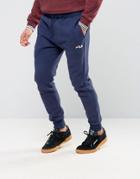 Fila Vintage Skinny Joggers With Small Script - Navy