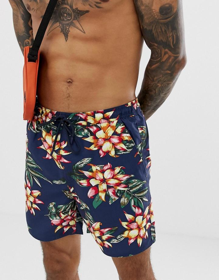 French Connection Floral Swim Shorts-multi