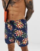 French Connection Floral Swim Shorts-multi