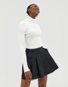 Asos Design Tennis Skort In Technical Fabric - Black