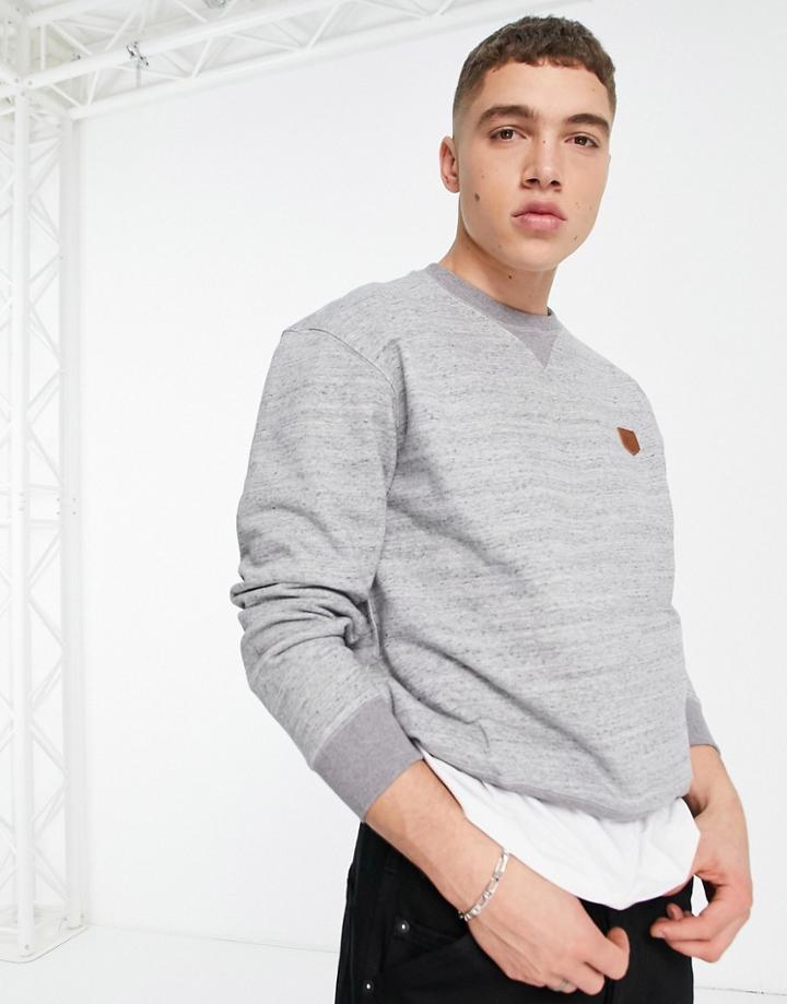Jack & Jones Crew Neck Sweatshirt In Light Gray