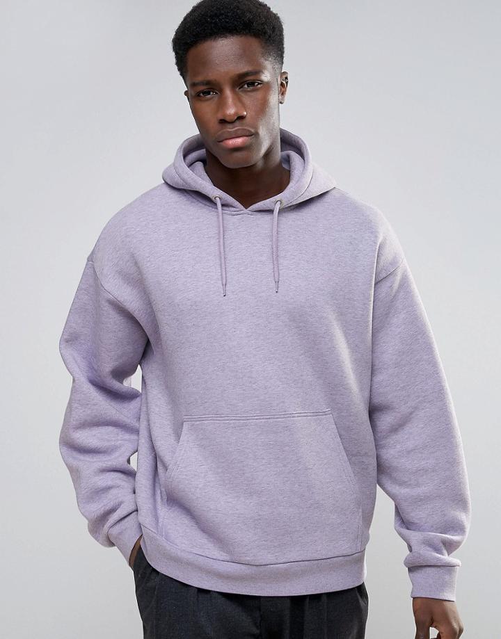 Weekday Big Hawk Hoody - Purple