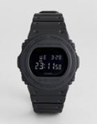 G-shock Dw-5750e-1ber Heritage Digital Silicone Watch In Black - Black