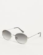 Jeepers Peepers Round Lens Sunglasses-silver