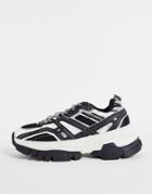 Bershka Chunky Sneakers With Black And White Detailing-multi