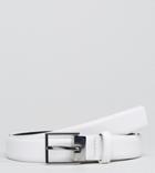 Noak Leather Belt In White - White