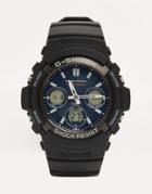 G-shock Analogue & Digital Watch In Black Awg-m100sb - Black