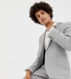 Noak Slim Suit Jacket In Gray Wool Mix - Gray