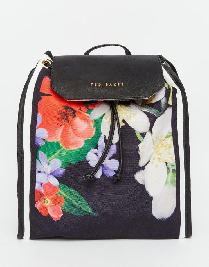 Ted Baker Hilarry Canvas Backpack - Black