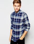 Selected Homme Brushed Check Shirt - Black