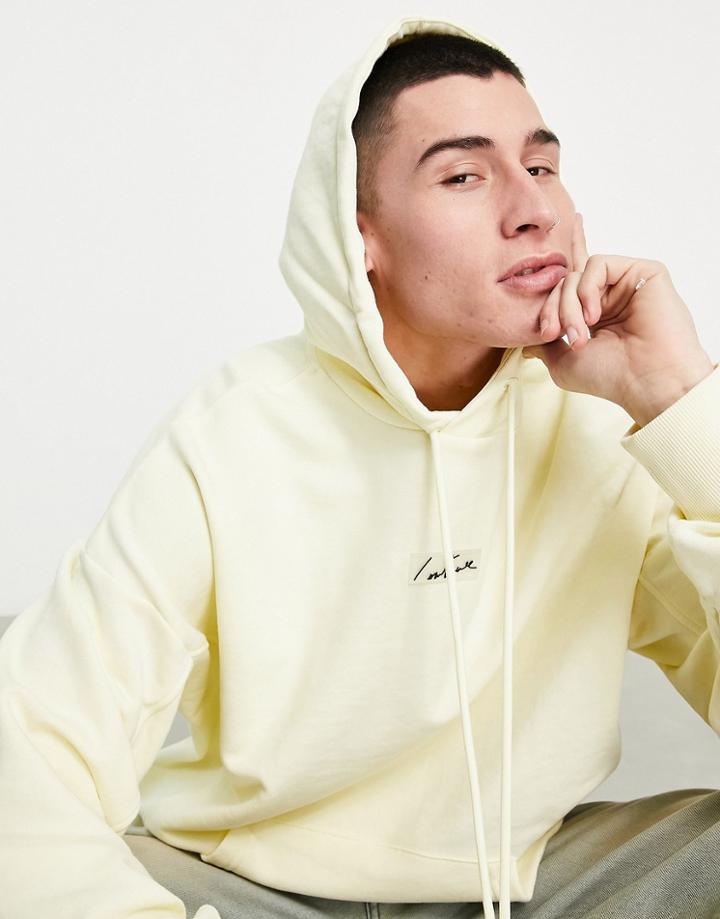 The Couture Club Relaxed Fit Hoodie In Pastel Yellow