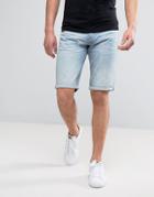 G-star 3301 Denim Short Mid Wash - Blue