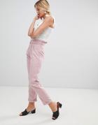 Glamorous Pants With D-ring Belt-pink