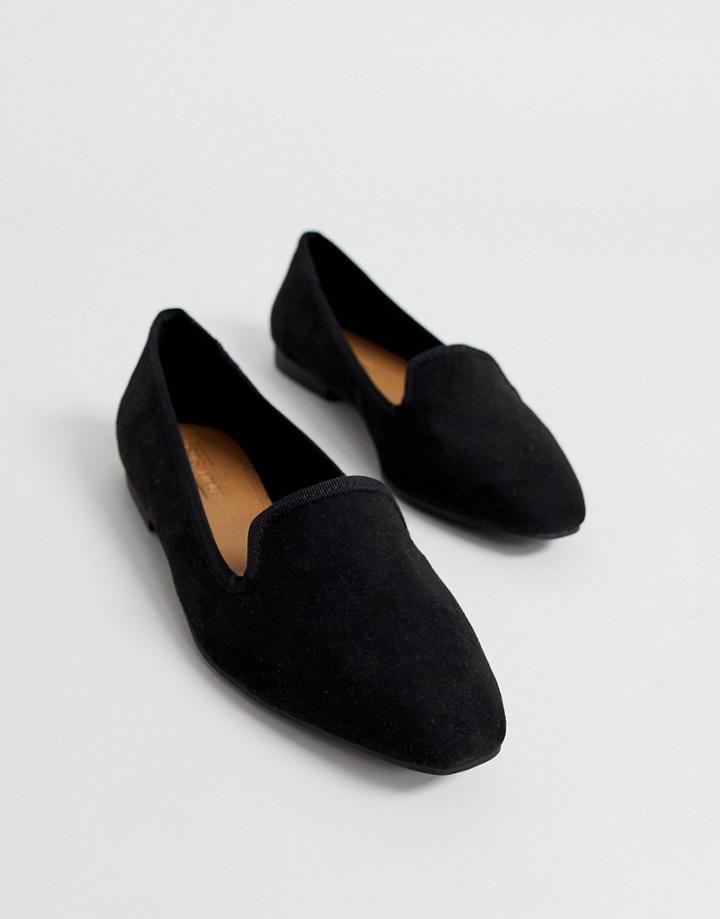 Asos Design Lychee Ballet Flat In Black - Black