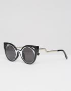 7x Cat Eye Sunglasses - Black