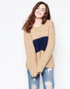 Ganni Color Block Knit Sweater - Multi