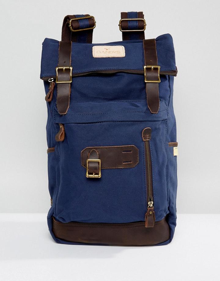 Gandys Canvas Backpack - Blue