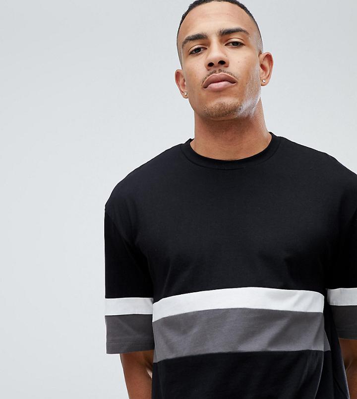 D-struct Tall Cut And Sew Peached T-shirt - Gray