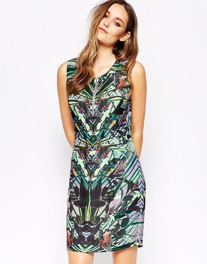 Y.a.s Tropical Shift Dress - Multi