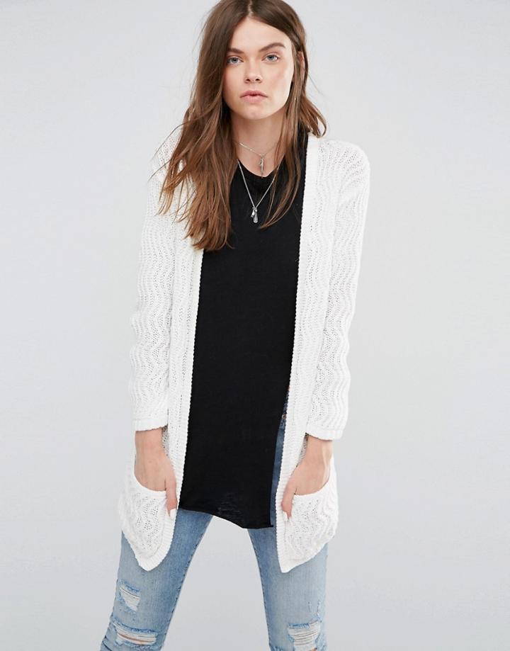 Blend She Zassy Cardigan - Snow White