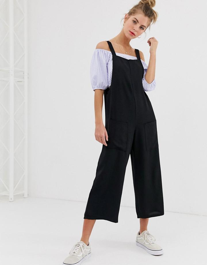 New Look Pocket Detail Jumpsuit In Black - Black