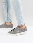 Fred Perry Underspin Suede Crepe Sneakers In Gray - Gray