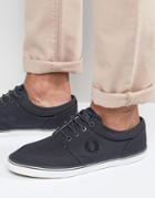 Fred Perry Stratford Canvas Sneakers - Gray