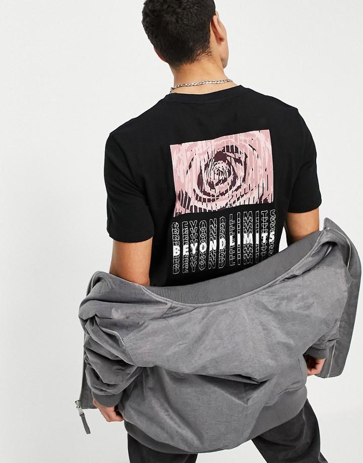 Bolongaro Trevor Line Skull Embroidery T-shirt-gray