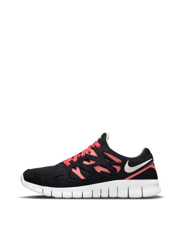Nike Free Run 2 Sneakers In Black/magic Ember