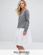 Noisy May Tall Sweater Dress - Gray