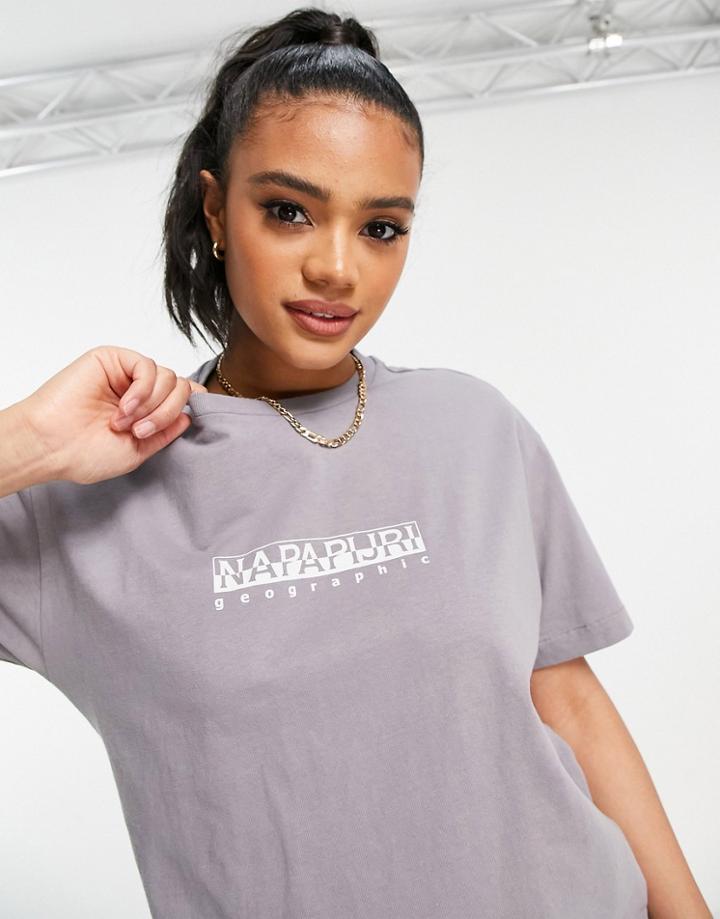 Napapijri Beatnik T-shirt In Gray-grey