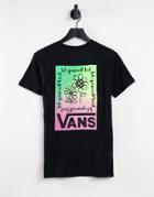 Vans Cultivate Care Back Print T-shirt In Black