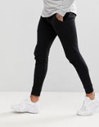 Asos Design Super Skinny Sweatpants In Black