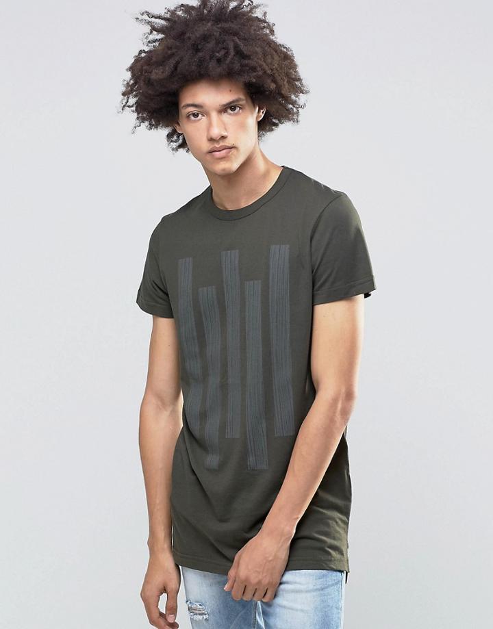 Systvm Cato T-shirt In Khaki - Green