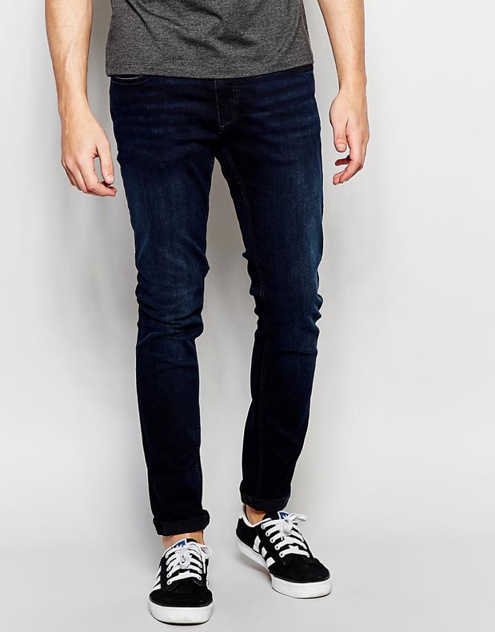 Jack & Jones Skinny Fit Jeans In Blue - Blue