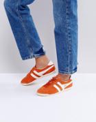 Gola Bullet Suede Sneakers In Orange - Orange