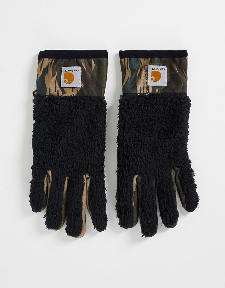 Carhartt Wip Jackston Pile Gloves In Black