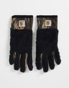Carhartt Wip Jackston Pile Gloves In Black