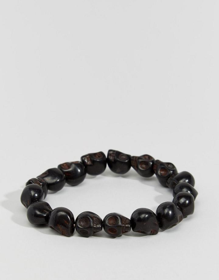 Jack & Jones Skull Bracelet - Black
