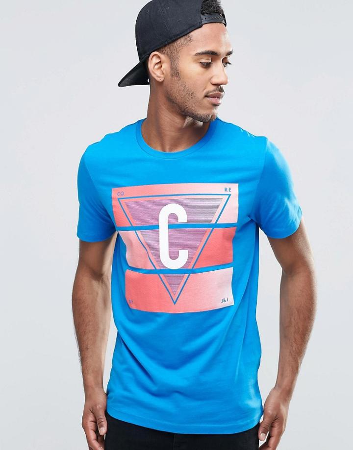 Jack & Jones T-shirt With Print - Blue