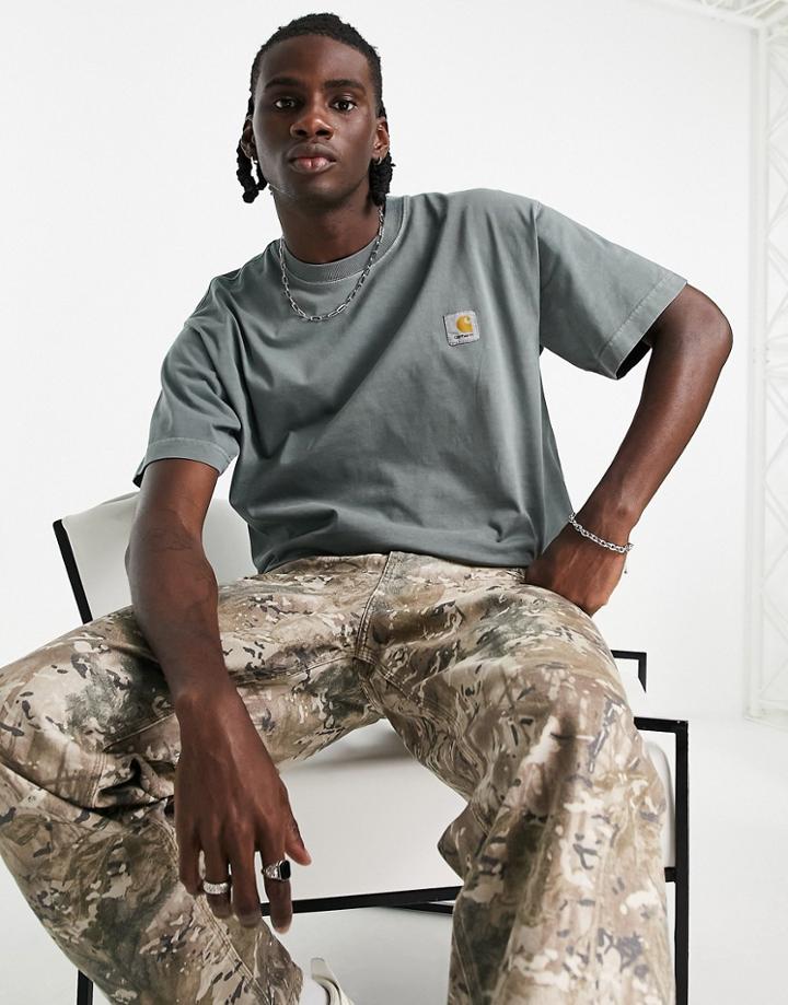 Carhartt Wip Vista Pigment Dye T-shirt In Green