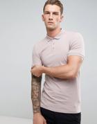 Asos Extreme Muscle Fit Jersey Polo In Pink - Pink
