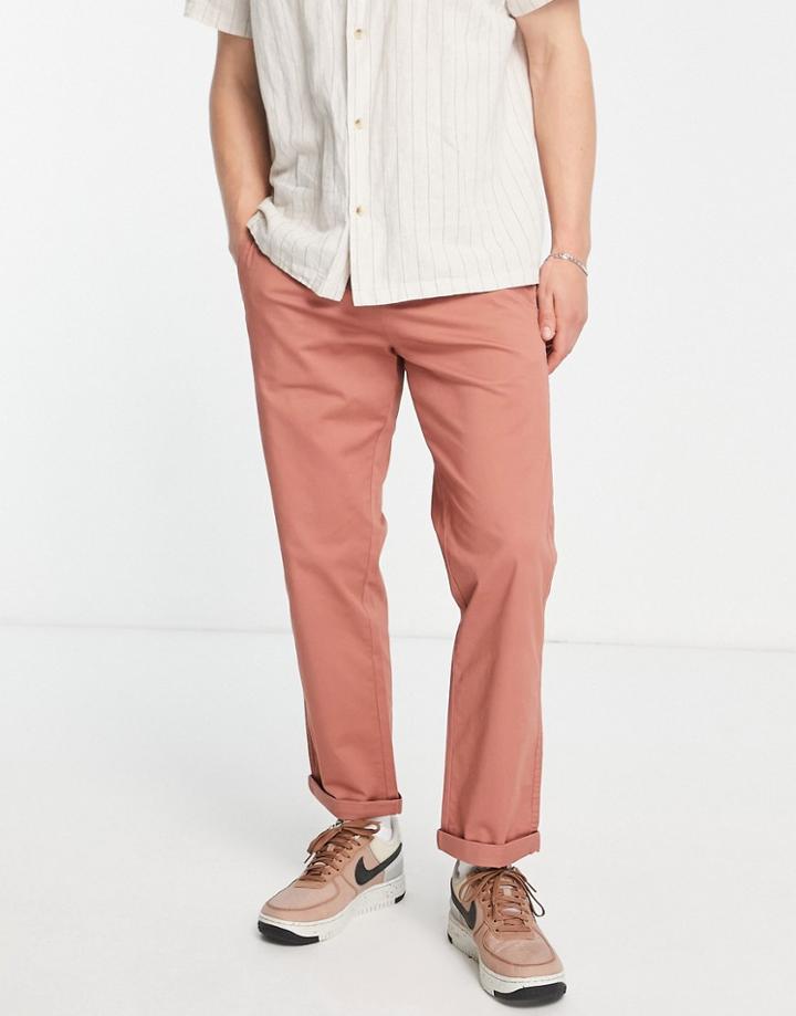 River Island Relaxed Chino In Brown