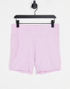Chelsea Peers Lounge Legging Shorts In Lilac-purple