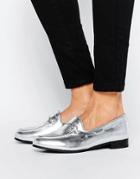 H By Hudson Snaffle Loafers - Silver