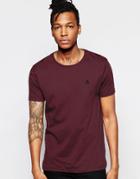 Asos Logo T-shirt With Crew Neck In Purple - Fig