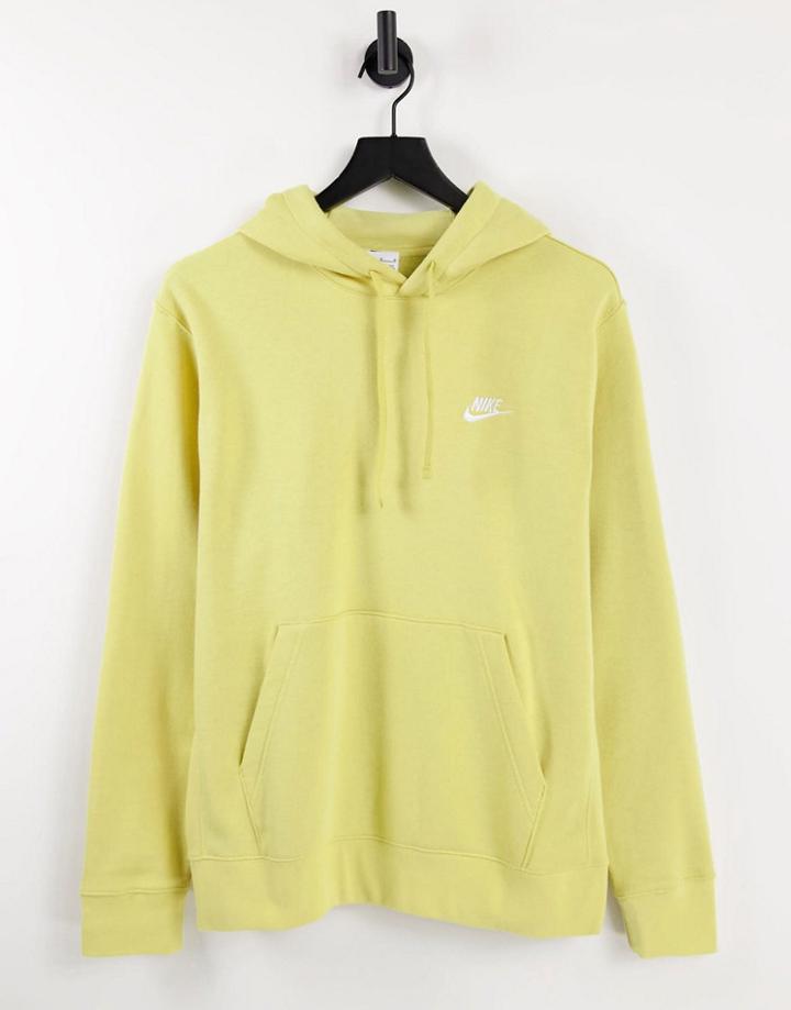 Nike Club Fleece Hoodie In Dusty Yellow