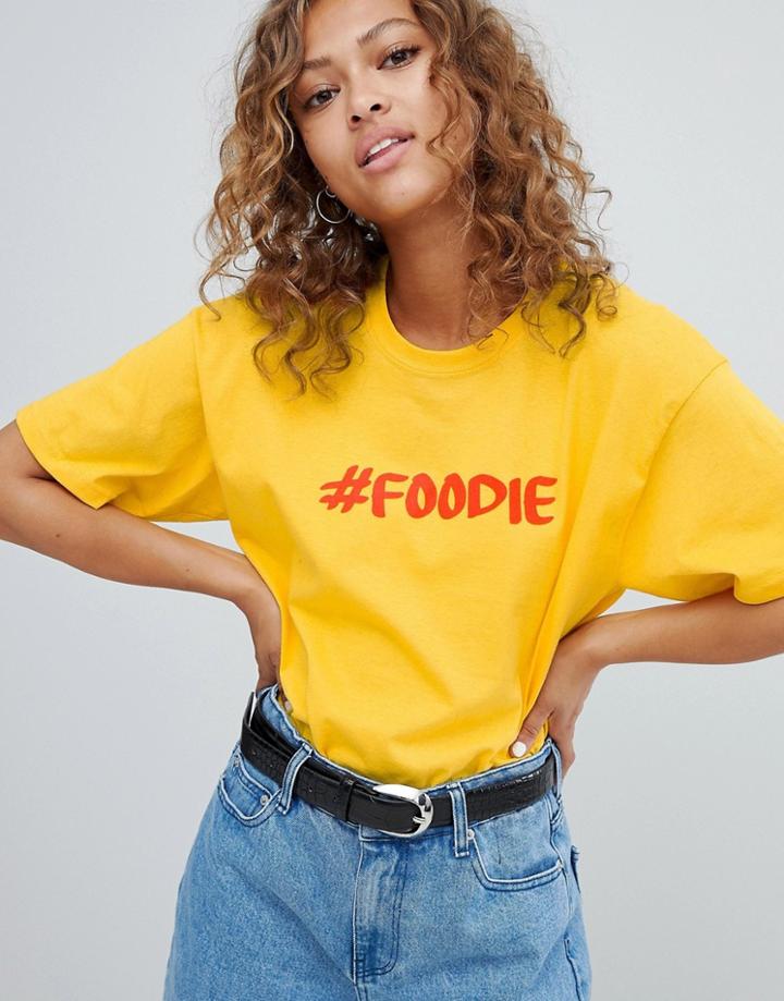 Heartbreak Foodie T Shirt - Yellow