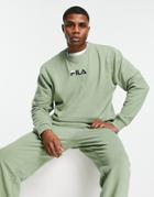 Fila Sweatshirt With Logo In Green