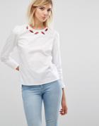 Sonia By Sonia Rykiel Lip Motif Blouse - White